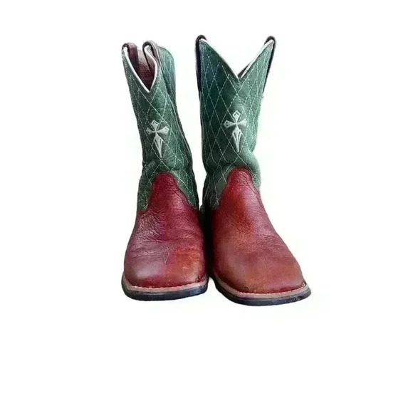 Twisted X brown and green cross - Picture 3 of 9